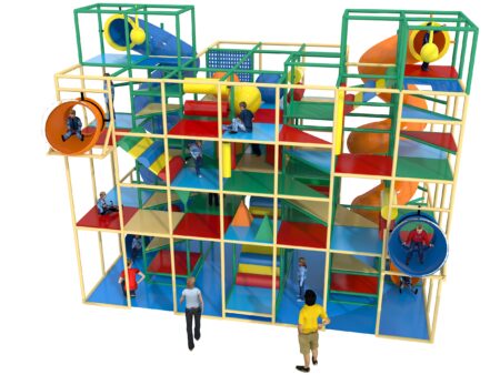 Parque infantil interior GPS1204 - 23 pies de alto x 16 pies de ancho x 28 pies.