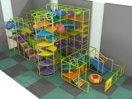 Parque infantil interior GPS1195 - 23 pies de alto x 52 pies de ancho x 20 pies.