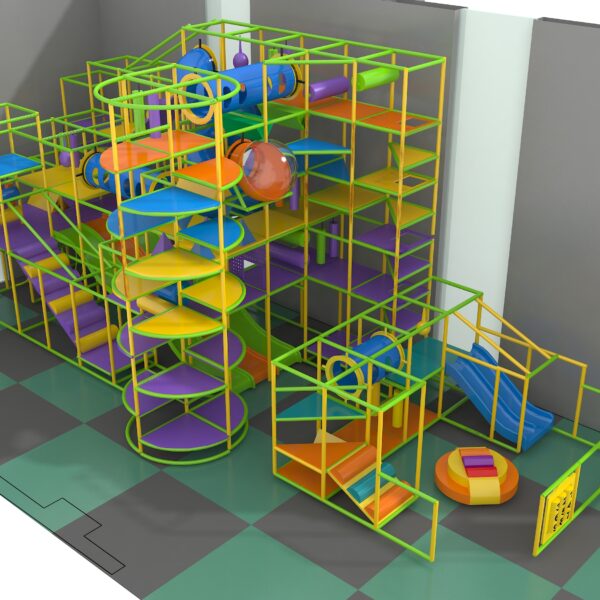 Parque infantil interior GPS1195 – 23 pies de alto x 52 pies de ancho x 20 pies.