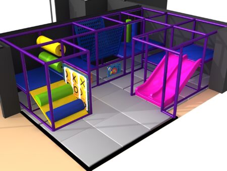 Parque infantil interior GPS1348 - 6 pies de alto x 19 pies de ancho x 1 pie.