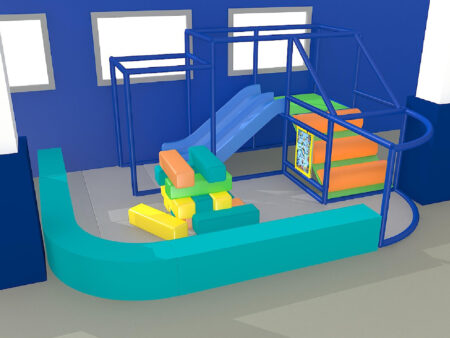 Parque infantil interior GPS1329 - 7 pies de alto x 12 pies de ancho x 12 pies.