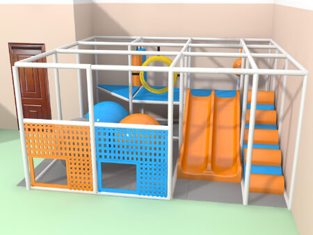 Parque infantil interior GPS1305 - 7 pies de alto x 14 pies de ancho x 13 pies.