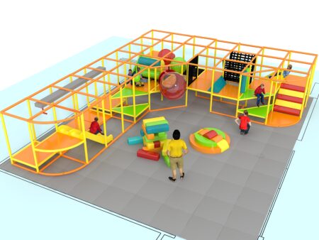 Parque infantil interior GPS1297 - 7 pies de alto x 28 pies de ancho x 35 pies.