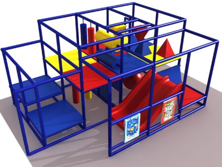 Parque infantil interior GPS1349 - 8 pies de alto x 12 pies de ancho x 16 pies.
