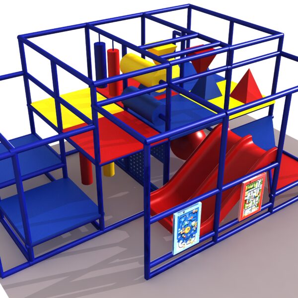 Parque infantil interior GPS1349 – 8 pies de alto x 12 pies de ancho x 16 pies.