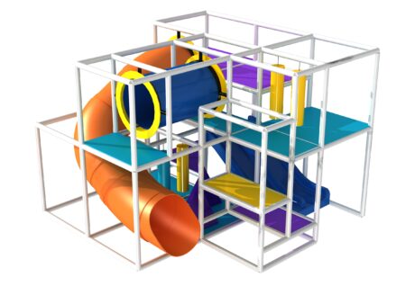 Parque infantil interior GPS1346 - 9 pies de alto x 12 pies de ancho x 12 pies.