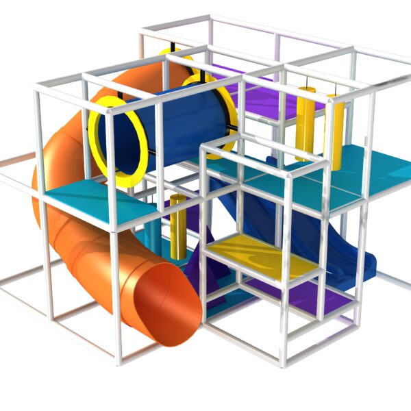 Parque infantil interior GPS1346 – 9 pies de alto x 12 pies de ancho x 12 pies.