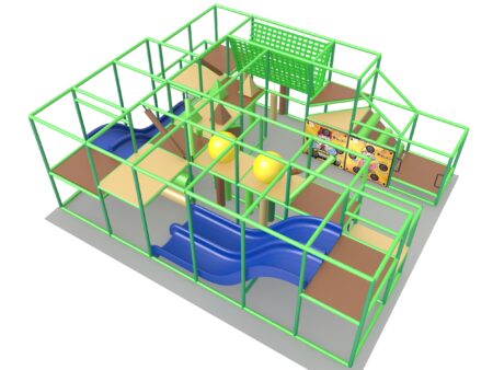 Parque infantil interior GPS1272 - 9 pies de alto x 20 pies de ancho x 25 pies.