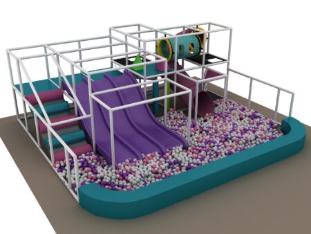 Parque infantil interior GPS1226 - 9 pies de alto x 22 pies de ancho x 24 pies.