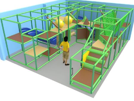 Parque infantil interior GPS1272 - 9 pies de alto x 25 pies de ancho x 20 pies.