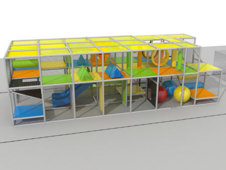 Parque infantil interior GPS1303 - 9 pies de alto x 30 pies de ancho x 12 pies.