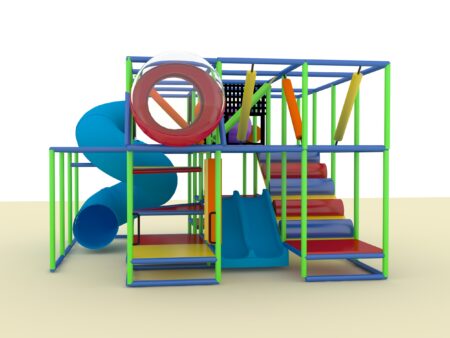 Parque infantil interior GPS1367 - 10 pies de alto x 16 pies de ancho x 16 pies.