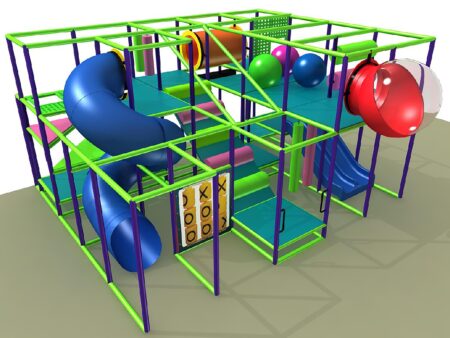 Parque infantil interior GPS1275 - 11 pies de alto x 20 pies de ancho x 16 pies.