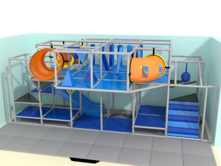 Parque infantil interior GPS1286 - 11 pies de alto x 24 pies de ancho x 12 pies.