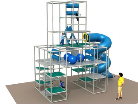 Parque infantil interior GPS1279 - 24 pies de alto x 24 pies de ancho x 12 pies.
