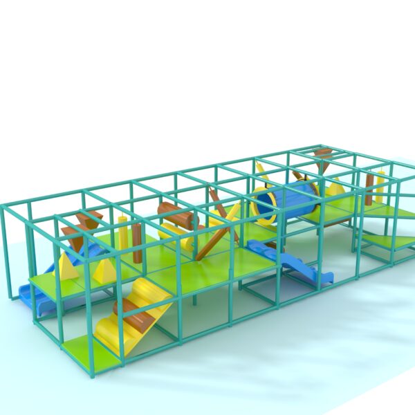 Parque infantil interior GPS1368 – 7 pies de alto x 12 pies de ancho x 30 pies.