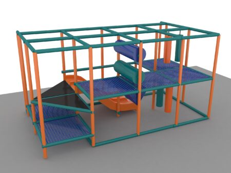 Parque infantil interior GPS1351 - 8 pies de alto x 16 pies de ancho x 8 pies.