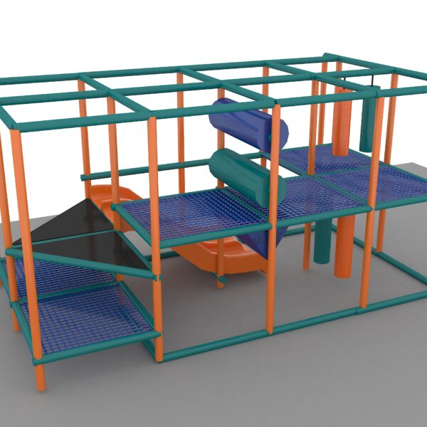 Parque infantil interior GPS1351 – 8 pies de alto x 16 pies de ancho x 8 pies.