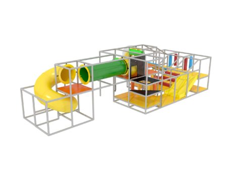 Parque infantil interior GPS1357 - 9 pies de alto x 12 pies de ancho x 36 pies.