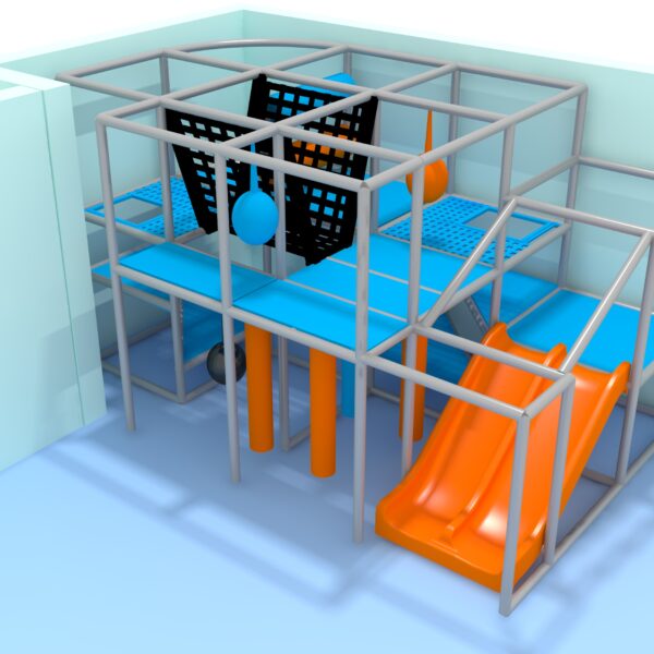 Parque infantil interior GPS1362 – 9 pies de alto x 16 pies de ancho x 10 pies.