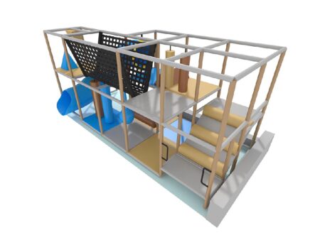 Parque infantil interior GPS1271 - 9 pies de alto x 20 pies de ancho x 8 pies.