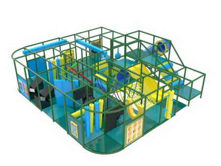 Parque infantil interior GPS1361 - 9 pies de alto x 28 pies de ancho x 24 pies.