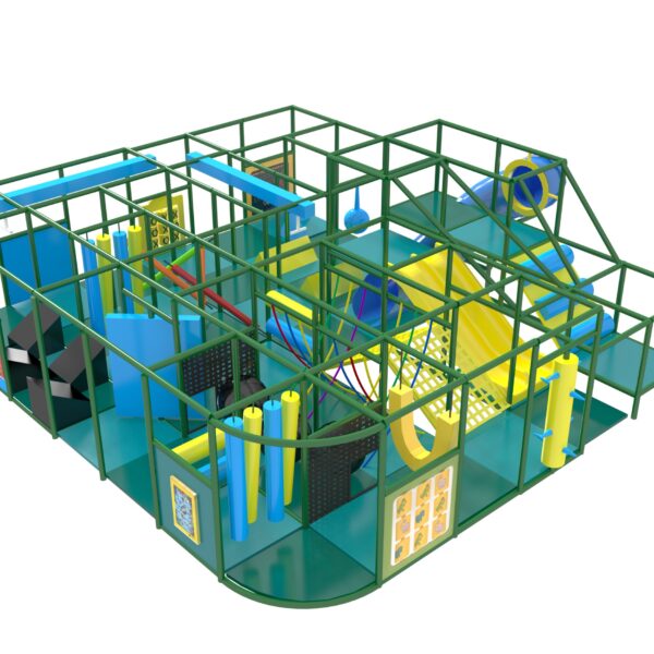 Parque infantil interior GPS1361 – 9 pies de alto x 28 pies de ancho x 24 pies.