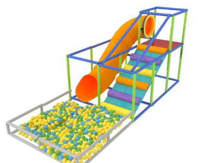 Parque infantil interior GPS1354 - 9 pies de alto x 8 pies de ancho x 20 pies.