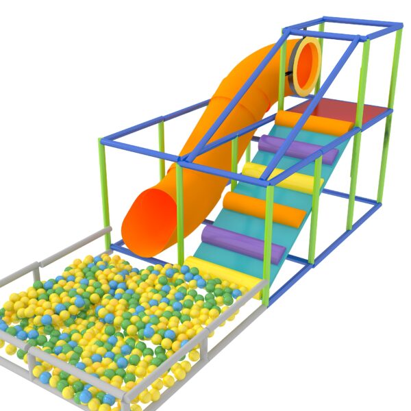 Parque infantil interior GPS1354 – 9 pies de alto x 8 pies de ancho x 20 pies.